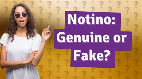 is notino selling fakes